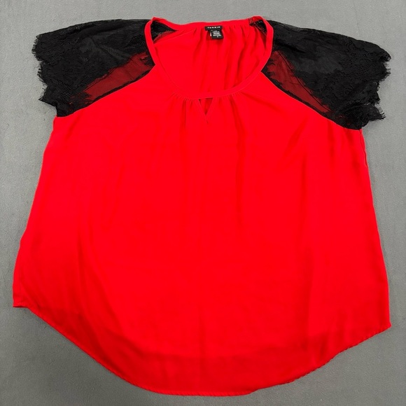 TORRID Lace Inset Satin Blouse SIZE 3 - Picture 1 of 9